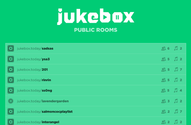 Jukebox. Idag är den enklaste appen att skapa YouTube-spellistor och lyssna synkroniserad med vänner