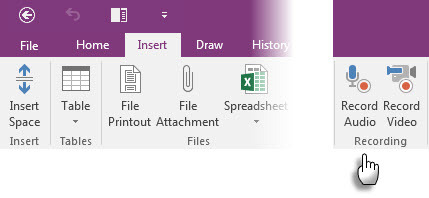 Microsoft OneNote - Audio Notes