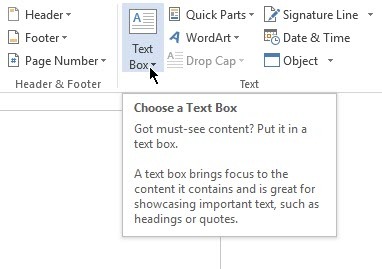 Använd detta trick för bättre tabellpositionering i Microsoft Word MSWord-textrutan