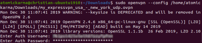 Hur man installerar en VPN-klient på Ubuntu Linux vpnp linux vpn openvpn-installationen