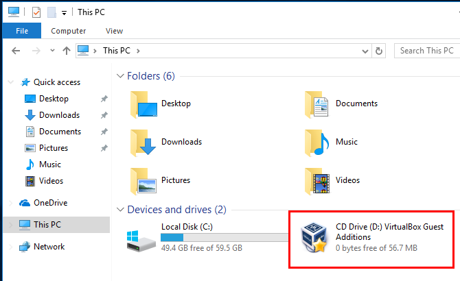 Hur man använder VirtualBox: Användarhandbok 22 VirtualBox Windows 10 Gästtillägg Installera