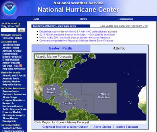 8 Top Hurricane Tracking Websites på webben Hurrricane tracking02