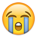 gråtande emoji-emoticon