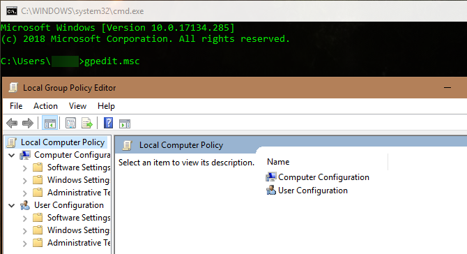 Windows Command Prompt Group Policy