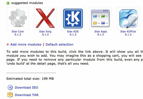 Bygg ditt eget anpassade bärbara och snabba operativsystem med Slax 02b Build Slax