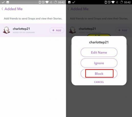 snapchat blockerar användarförfrågningar